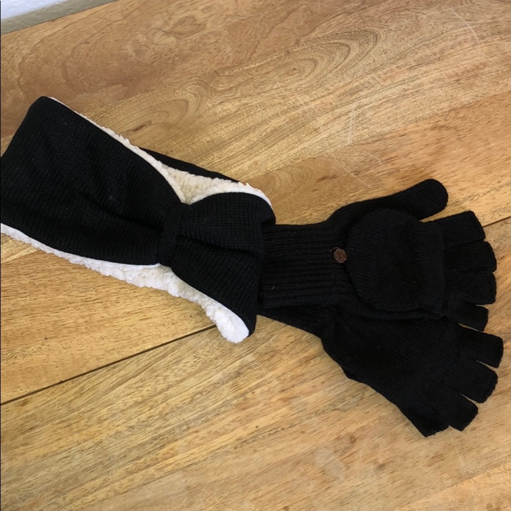 FINGERLESS GLOVES AND HEADBAND